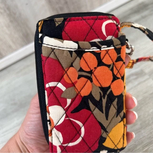 Vera Bradley All In One Zip Around Wristlet Wallet  Bittersweet pattern Floral - Picture 4 of 8